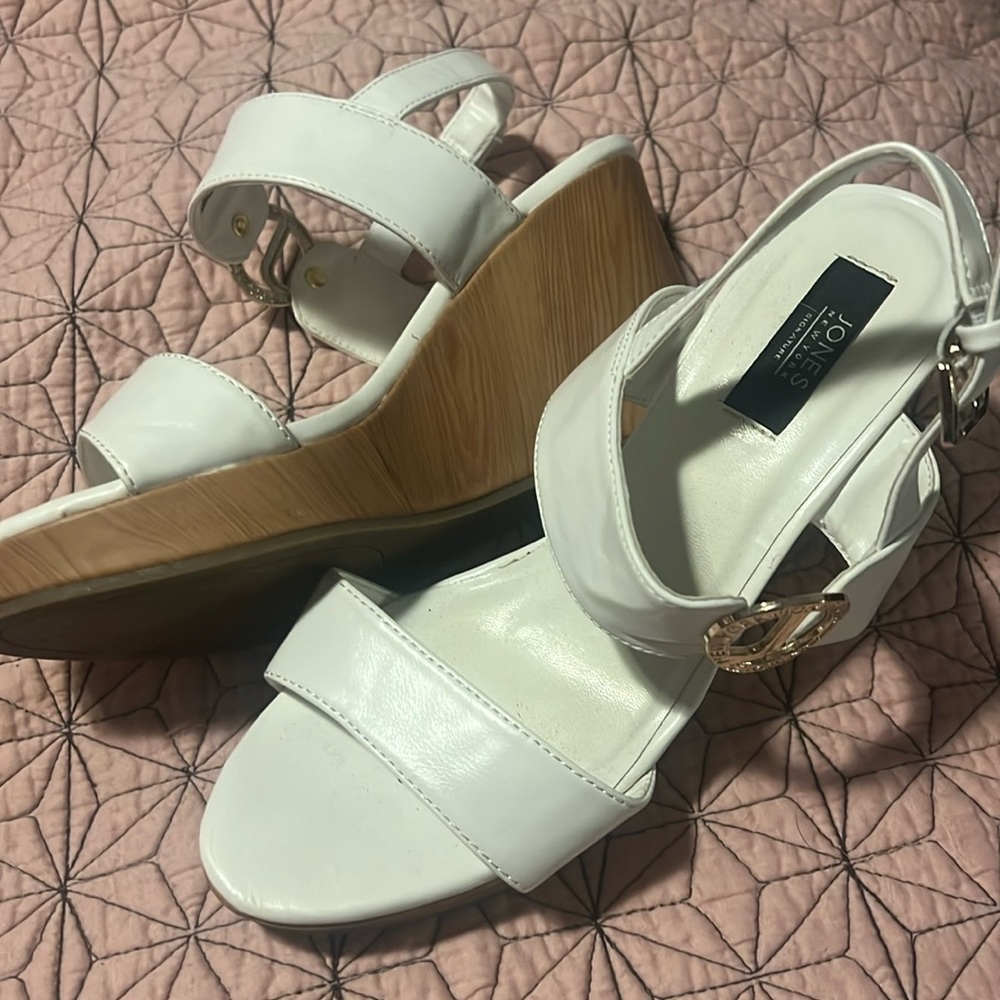Brand new white wedges